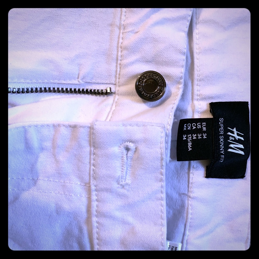 White H&M súper skinny jeans...!!!